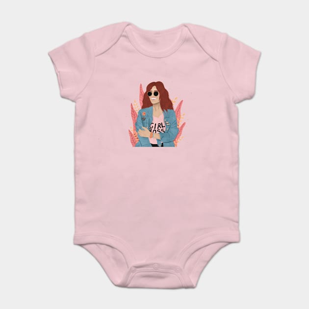 GIRL BOSS Baby Bodysuit by The Cute Feminist